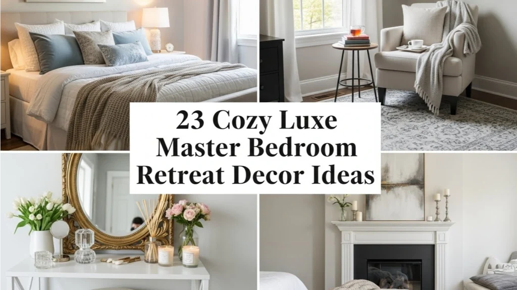 23 Cozy Luxe Master Bedroom Retreat Decor Ideas