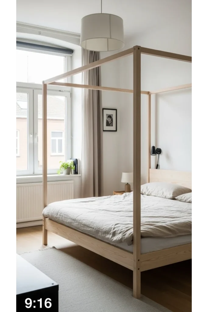 Canopy bedroom ideas simple that feel calm, practical, and lived in 3 Choosing a canopy bed frame that stays simple