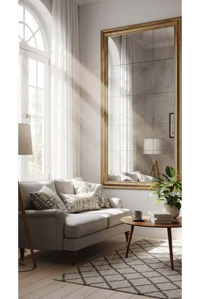 23 Small Living Room Ideas Maximize Every Inch 7 Add Mirrors to Expand the Space