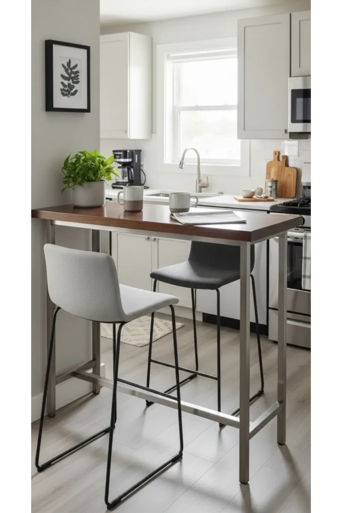 22 Small Dining Area Ideas For Compact Living 7 Bar-height dining setups