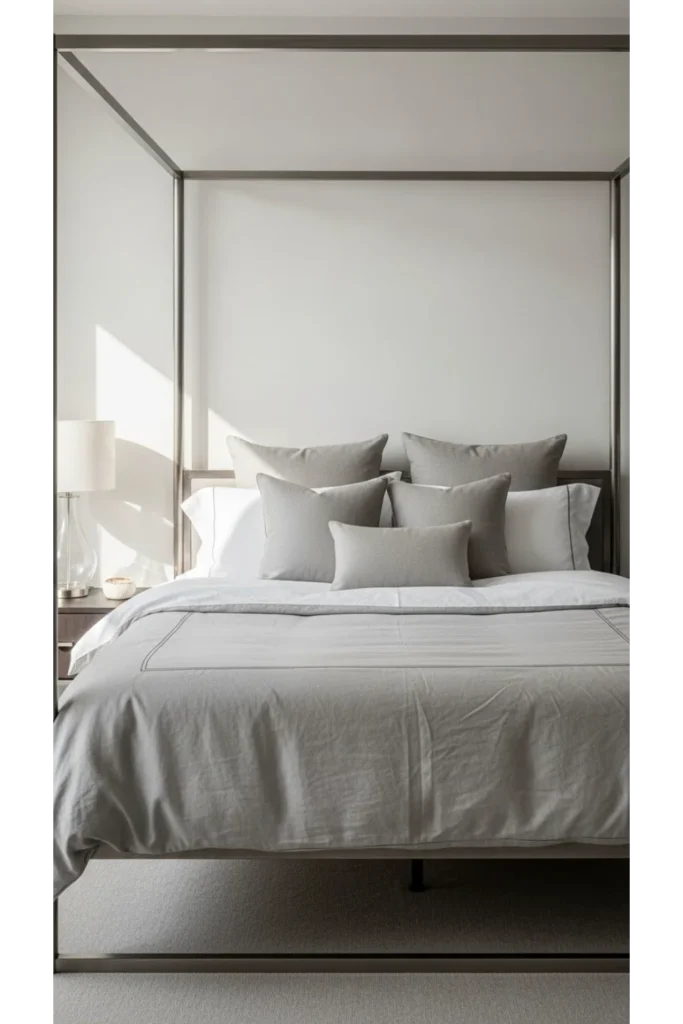 Bedding choices for modern canopy beds