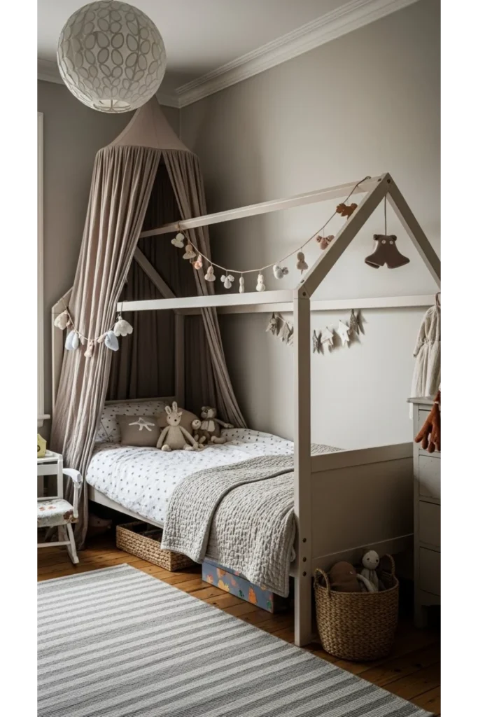 Canopy bedroom ideas for kids that balance safety, comfort, and imagination 9 Bedding that supports sleep and movement