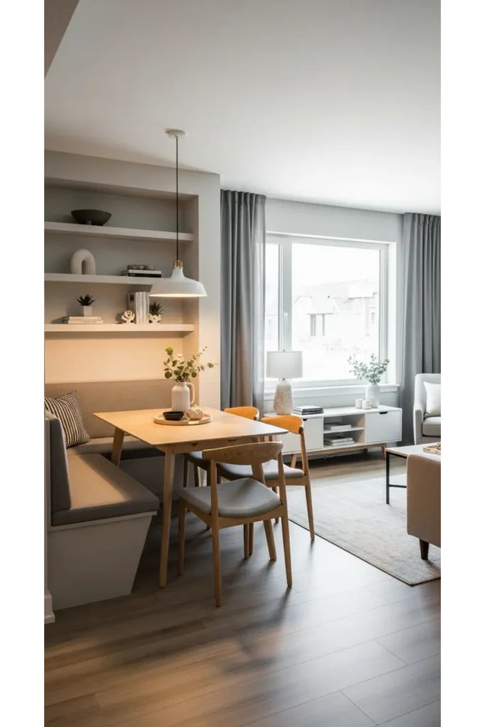 23 Small Living Room Dining Room Combo Layouts 8 Bench Seating For Dining Area