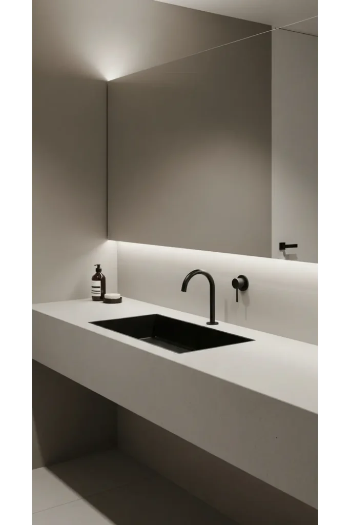 23 Black Bathroom Ideas Bold Modern Look 21 Black Sink Basins as Accents