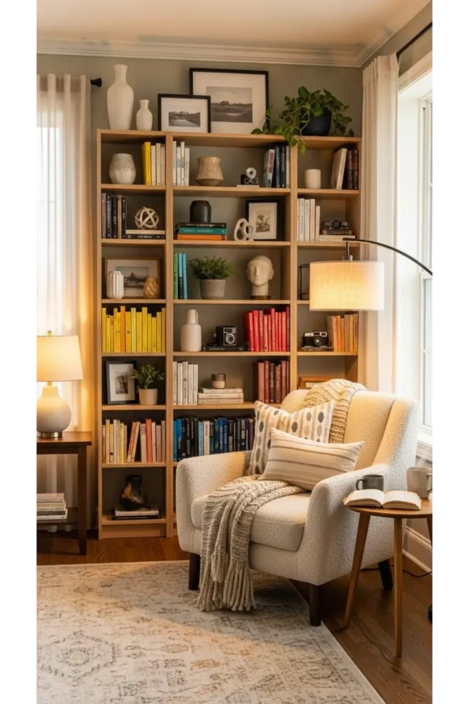 Bookshelves That Feel Lived In