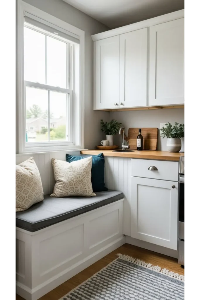 23 Small Kitchen Decor Ideas Big Style You’ll Love 19 Built-In Breakfast Nook