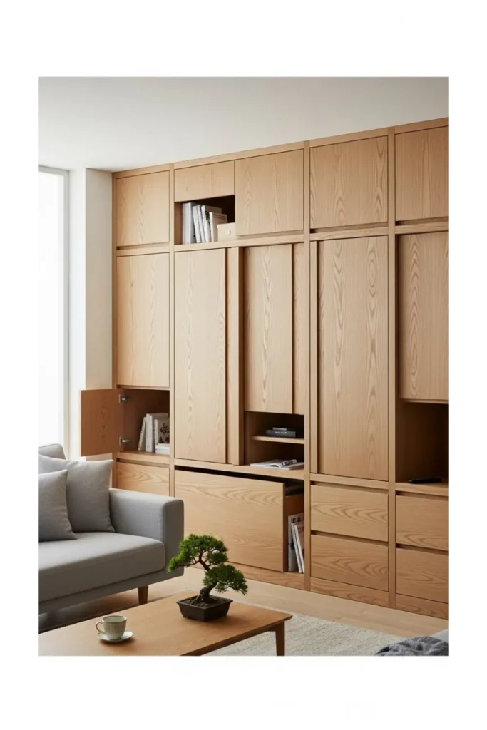 Built-In Storage for Clean Lines