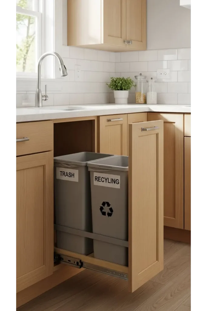 Built-In Trash And Recycling