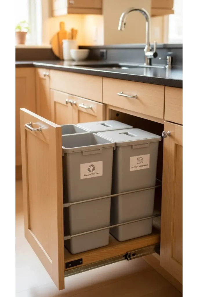 Built-In Trash And Recycling