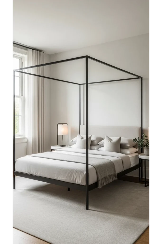 Choosing a modern canopy bed frame
