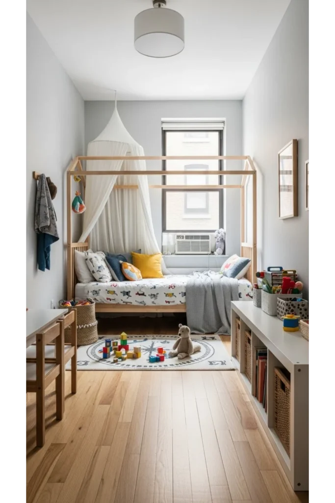 Canopy bedroom ideas for kids that balance safety, comfort, and imagination 4 Choosing the right canopy frame for kids