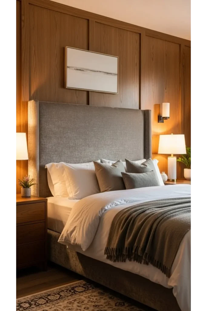 Classic Wood and Fabric Harmony