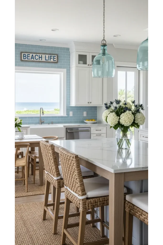 Coastal Light and Airy Kitchen