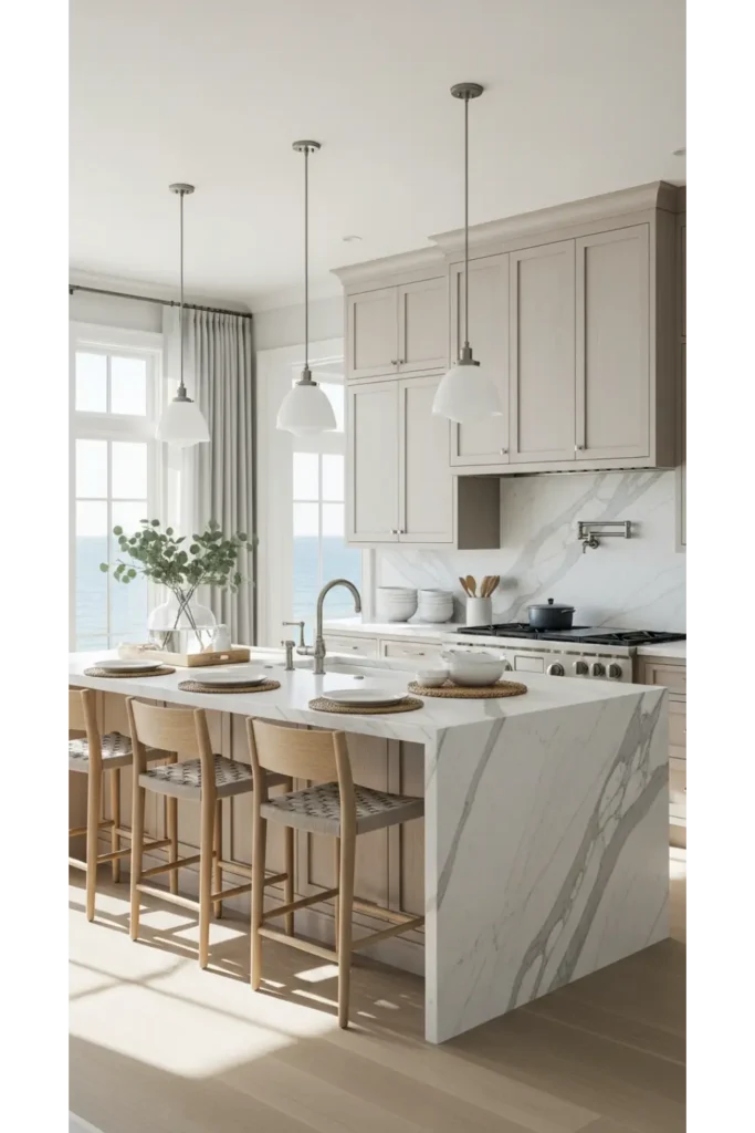 Coastal Luxury Kitchen Designs
