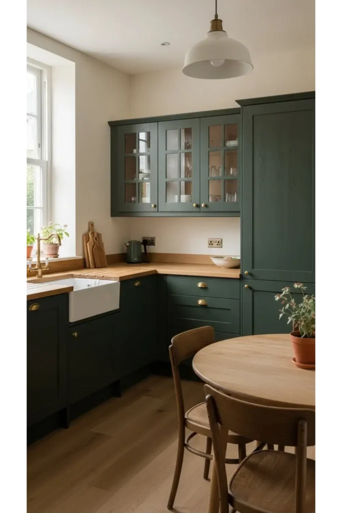 23 Small Kitchen Decor Ideas Big Style You’ll Love 7 Color Drenched Cabinets for Bold Impact