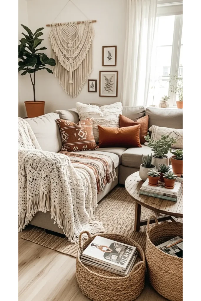 22 Boho Living Room Designs Relaxed Chic Vibes 16 Comfortable Sectional Sofas