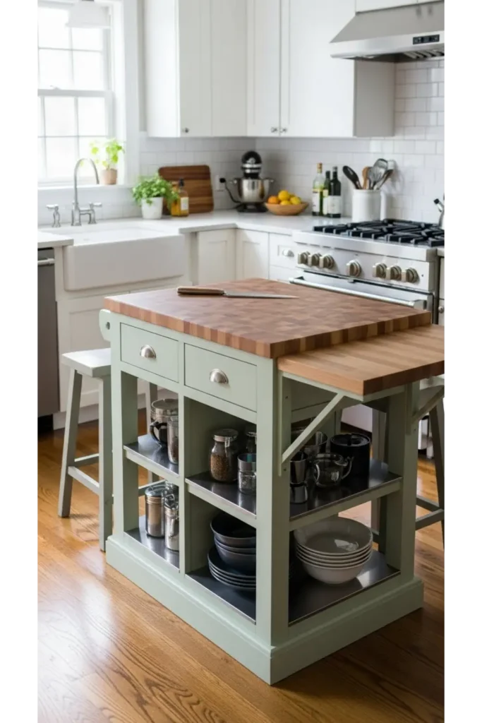 23 Small Kitchen Decor Ideas Big Style You’ll Love 6 Compact Kitchen Island With Personality