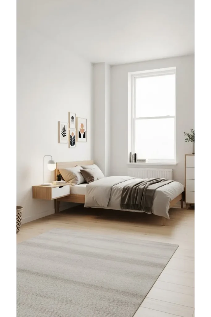 Corner Bed Layout for Maximum Floor Space