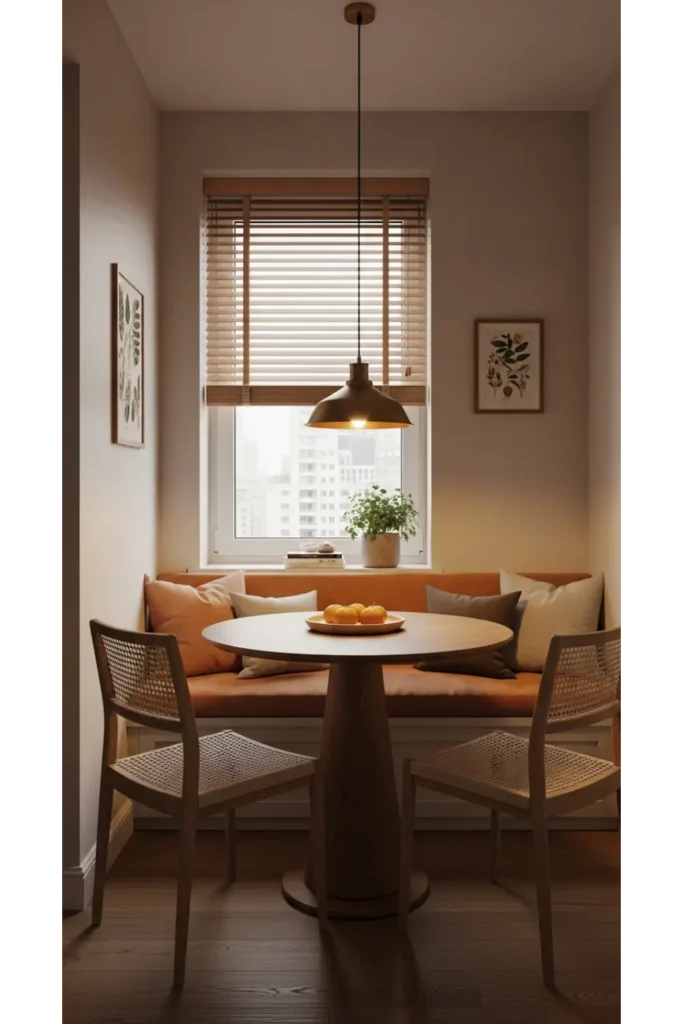 Small Living Room With Dining Area Layouts 23 Ideas 7 Corner Dining Nook Layout