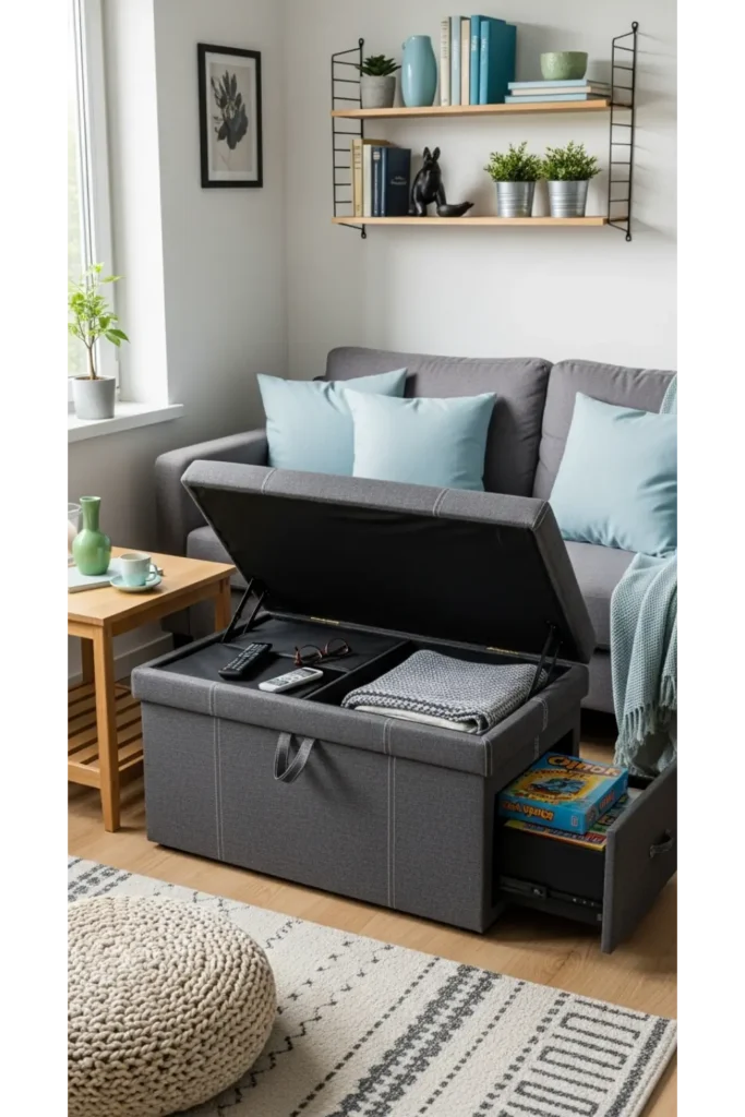 23 Small Living Room Ideas Maximize Every Inch 16 Create Hidden Storage Zones