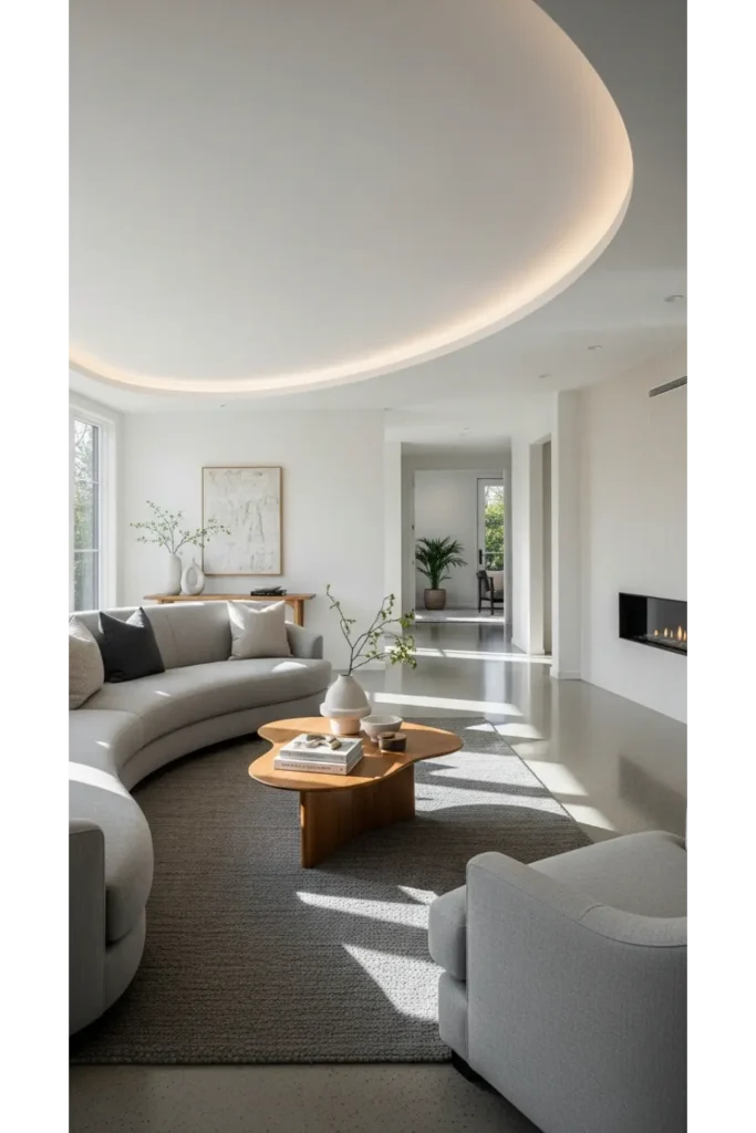 Curved Sofa for Softer Layouts