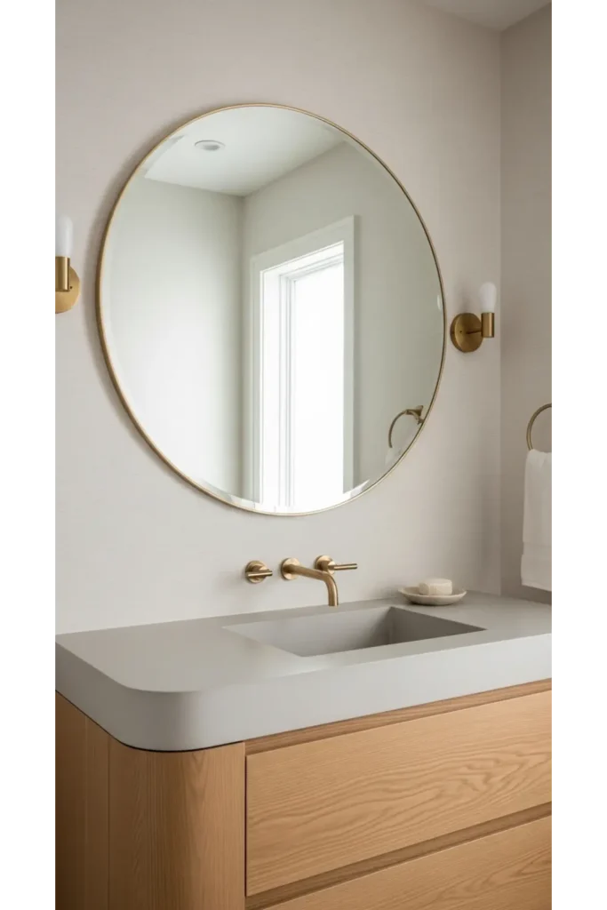 Curved Vanity for Soft Lines
