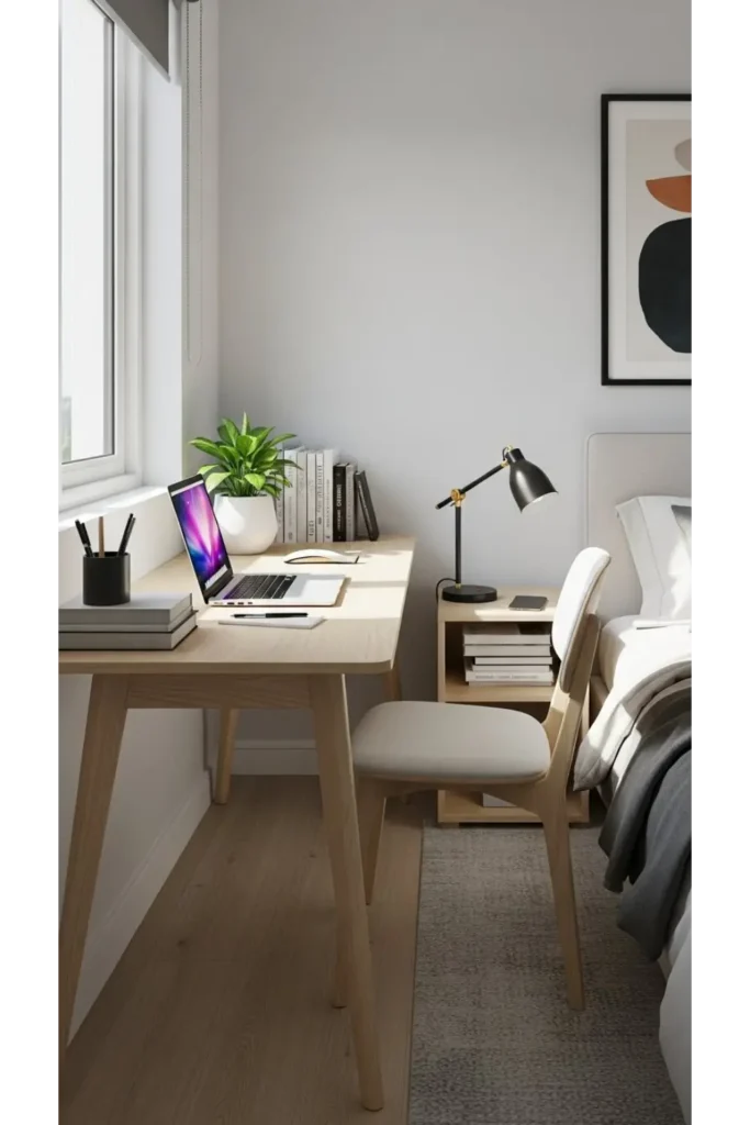 Desk and Bed Combo Layout