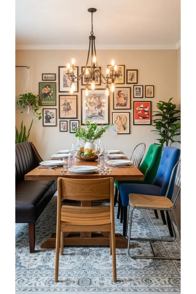  Dining Room with Mixed Seating