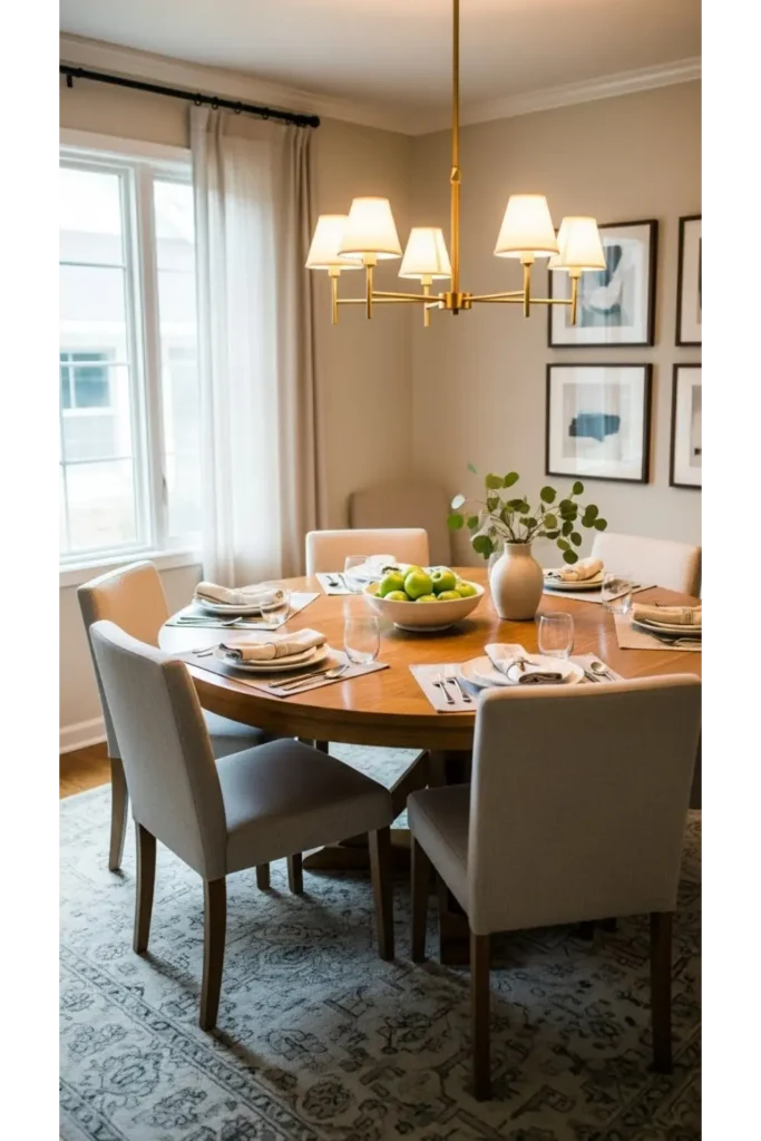  Dining Room with Round Table