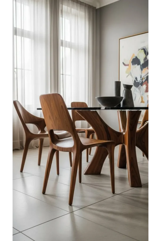  Dining Rooms With Sculptural Furniture