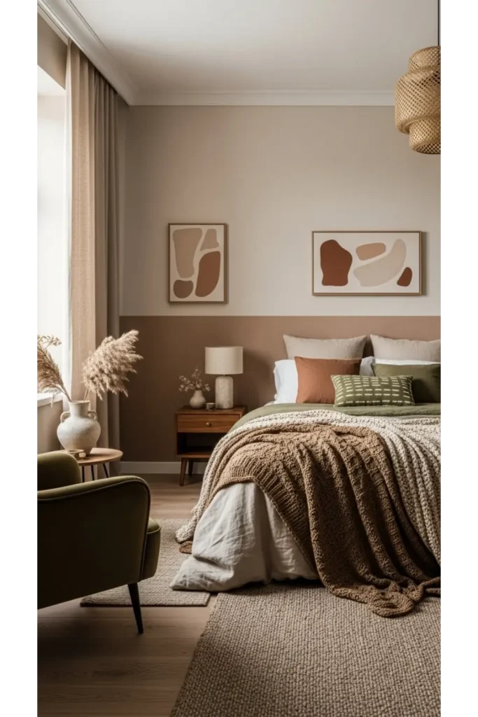 23 Earthy Bedroom Ideas For Natural Warm Ambience 12 Earth-Inspired Color Palette