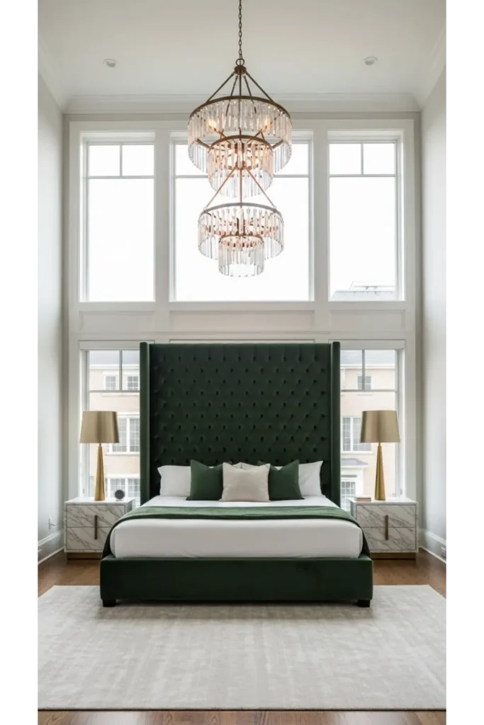 24 Bedroom Interior Ideas Redefining Elegance 13 Elegant High Ceiling Drama