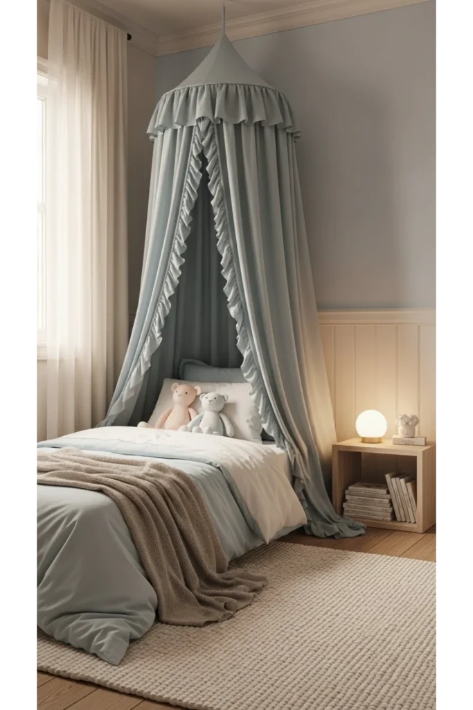 Canopy bedroom ideas for kids that balance safety, comfort, and imagination 6 Fabric choices that support comfort and hygiene