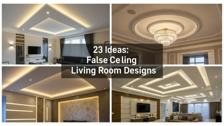 False Ceiling Living Room Designs