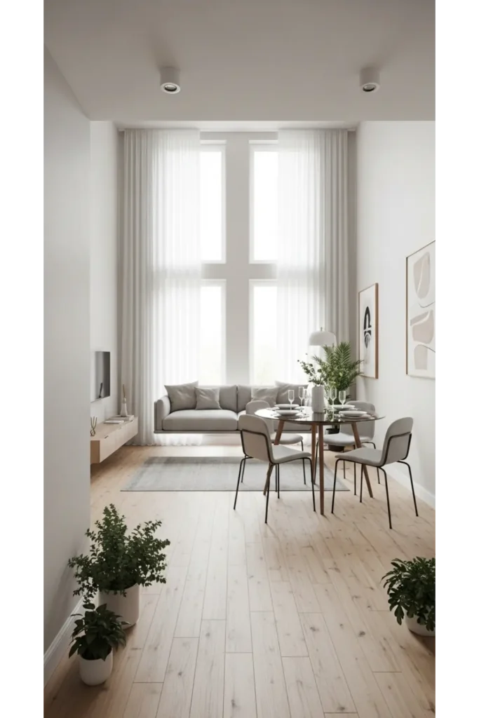 23 Small Living Room Dining Room Combo Layouts 19 Floating Furniture Arrangement