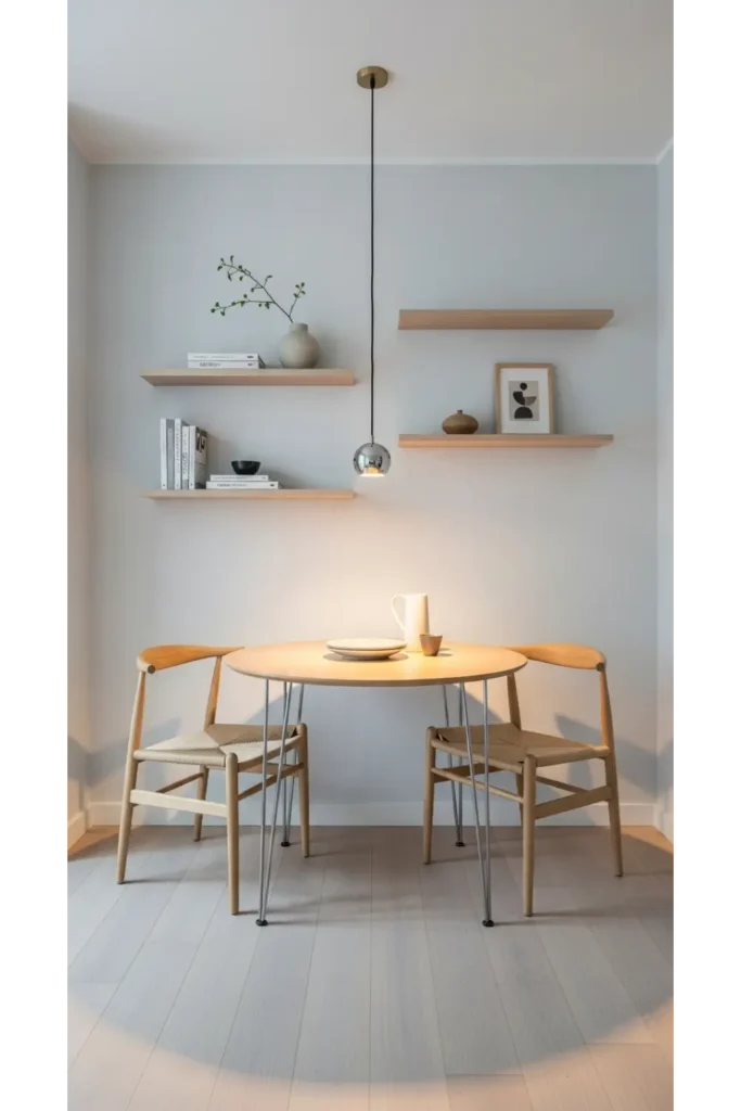 Floating Shelves Instead of Cabinets
