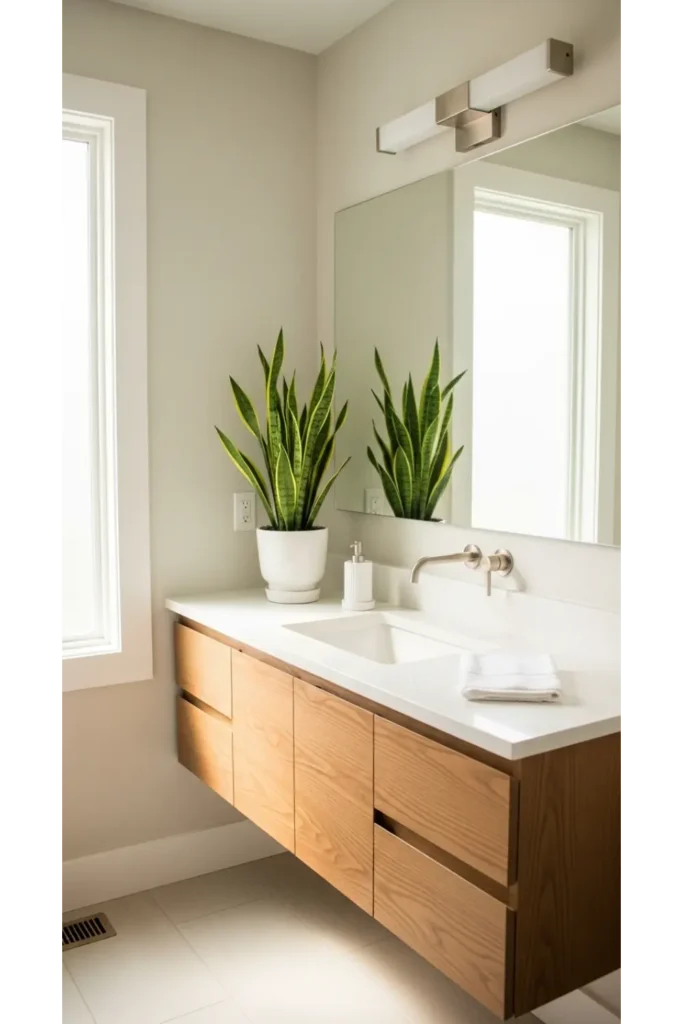 Fresh greenery touch