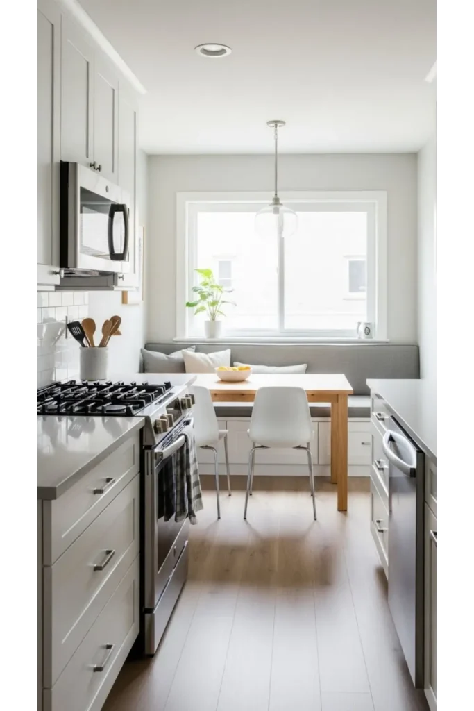 Galley Kitchen Dining Nook