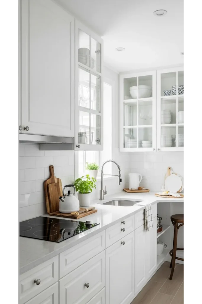 Glass Cabinet Doors for Visual Breathing Room