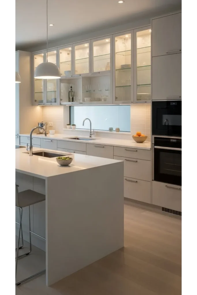 22 Kitchen Cabinet Design Ideas Modern Homes 21 Glass Front Cabinets For Lightness