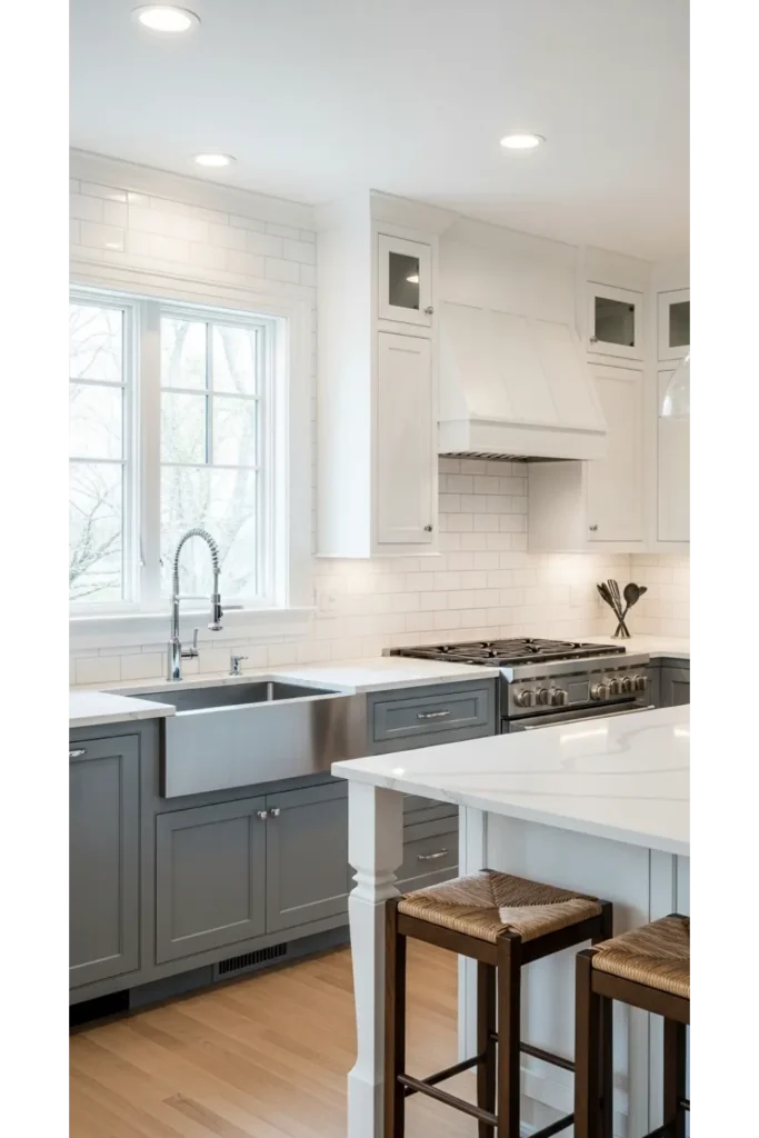  Gray Blue Lowers With White Uppers