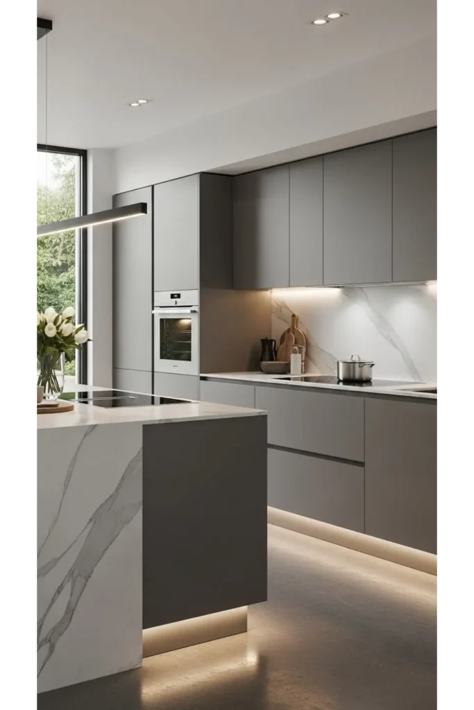 Handleless Push Open Cabinets