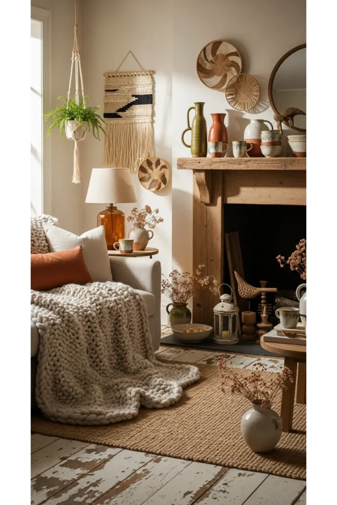 22 Farmhouse Living Room Inspirations for Rustic Charm 21 Handmade Decor Pieces