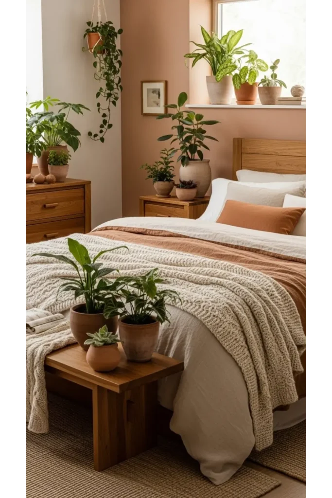 23 Earthy Bedroom Ideas For Natural Warm Ambience 10 Indoor Plants For Natural Balance