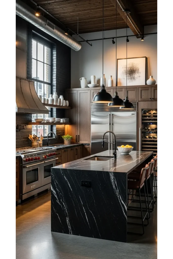 Industrial Chic Luxury Kitchens