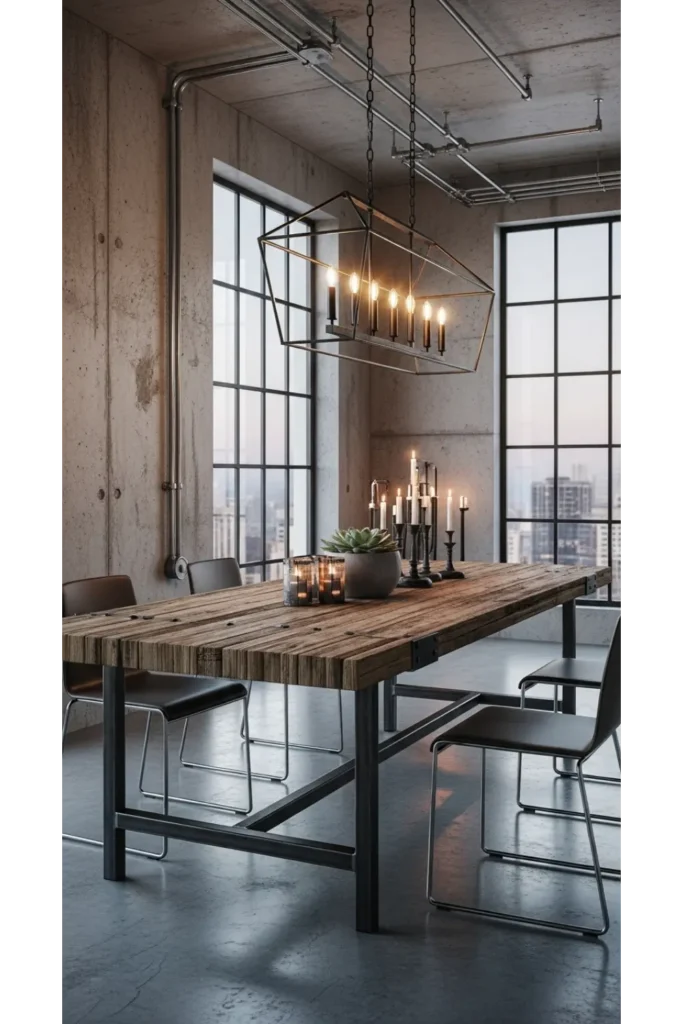 22 Dining Room Design Inspirations Modern Homes 17 Industrial Modern Edge