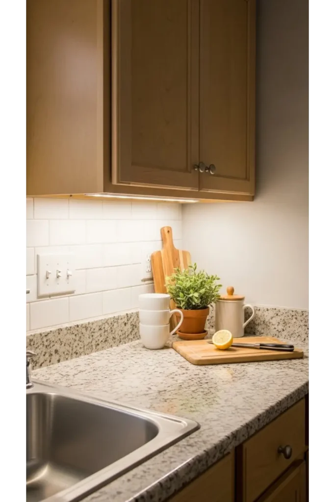 Integrated Lighting Under Cabinets