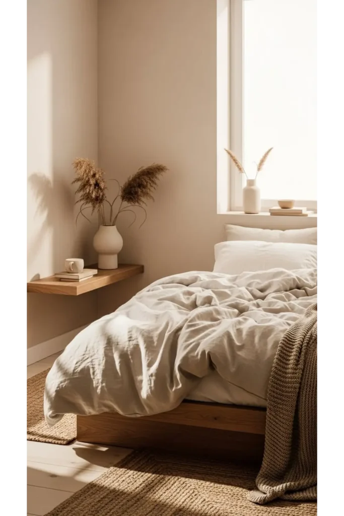 Japandi Bedroom Designs for Minimalist Comfort With Soft Neutrals