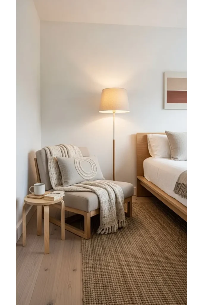 Japandi Bedroom With Cozy Corners