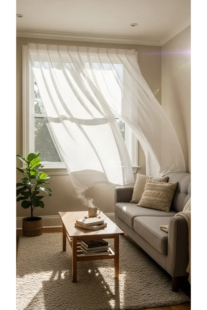 Keep Window Treatments Light